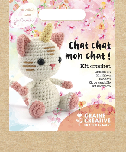 Graine Creative GC Amigurumi Häkelset Katze 15 cm