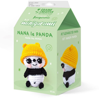 Graine Creative GC Amigurumi Häkelset Panda 10 cm