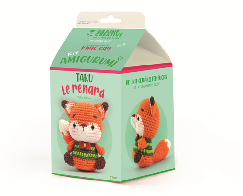 Graine Creative GC Amigurumi Häkelset Fuchs 13 cm