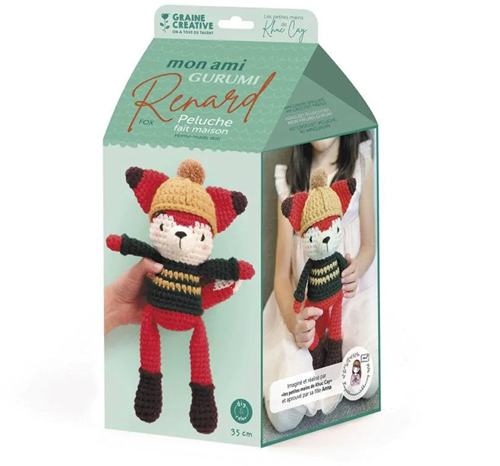 Graine Creative GC Amigurumi Häkelset Fuchs 35 cm