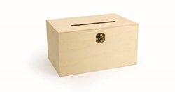 Graine Creative Holzkiste mit Schlitz Deko-Box 24x16x13 cm