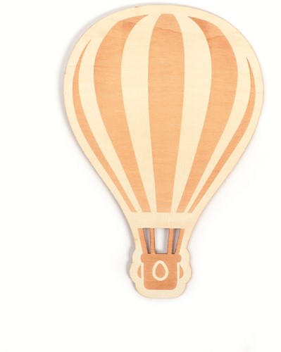Graine Creative GC Heißluftballon aus Holz, 20,5 x 30 x 0,4 cm
