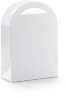 Graine Creative Karton Geschenktüte weiß 7x10 cm - 6 Stück Geschenkverpackung