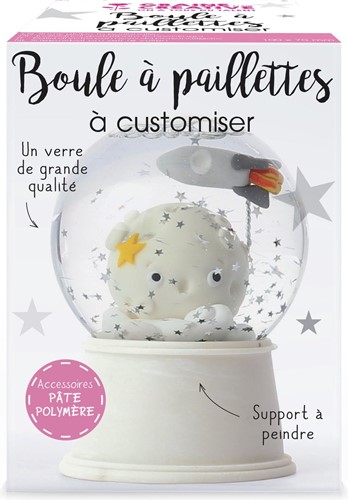 Graine Creative GC Machen Sie Ihr eigenes Schneekugel-Set mit Sternen, 8 x 10,3 cm