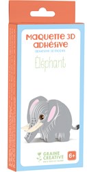 Graine Creative 3D Holzmodell Elefant - Lernspielzeug Karton