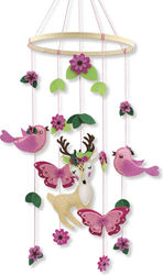 Graine Creative Filzpaket Mobile Natur Babyzimmer 20x68 cm DIY
