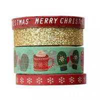 Graine Creative GC Washi Masking Tape Weihnachten 4 Stück