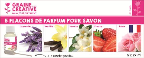Graine Creative GC Soap Duftöl-Set 5x27 ml Blumen und Kräuter