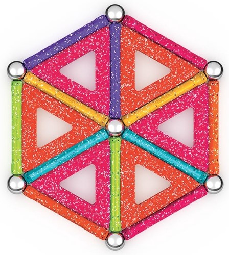 Geomag Glitter Panelen Set Recycled - 35-delig