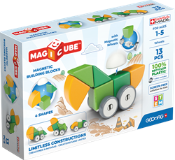 Geomag Magicube 4 Formen Recycelte Räder 13 Stück