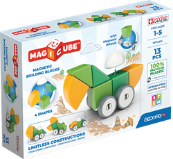 Geomag Magicube 4 Formen Recycelte Räder 13 Stück