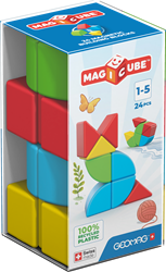 Geomag Geomag Magicube Full Color Recycled Blocks Crystal 24 pcs