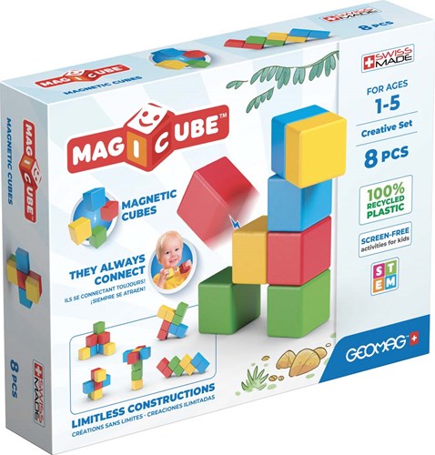 Geomag Geomag Magicube Recycled Creative Set 8 pcs