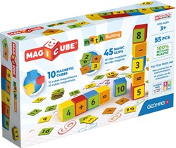 Geomag Magicube Math Building Recycling-Clips 55 Stück