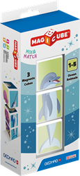 Geomag magnetisches Spielzeug Magicube Mix & Match Ozeantiere 3 Stück