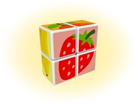 Geomag MagiCube Fruit magnetisches Bauset - Lernspielzeug für Kinder-2