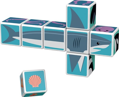 Geomag MagiCube Sea Animals - Magnetisches Konstruktionsspielzeug Meerestiere 8 Stück-2