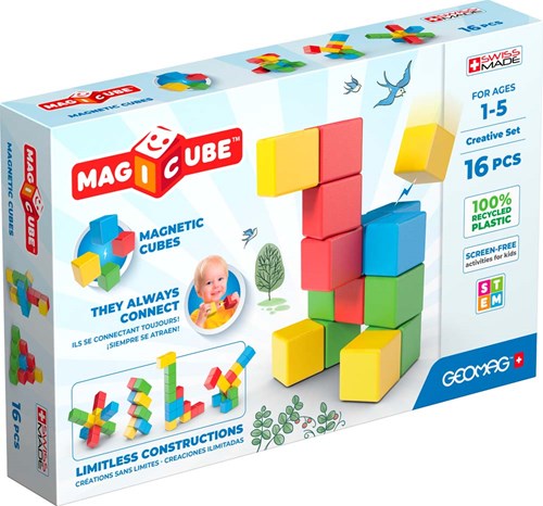 Geomag Geomag Magicube Recycled Creative Set 16 pcs