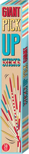 Retr-Oh Großes Mikado-Spiel / Großes XXL-Spiel für draußen - 38 Stöcke - 50cm lang