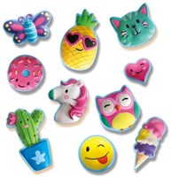 Ses Gipsfiguren Bastelset fröhliche Figuren mit Farben und Formen-3