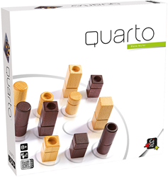 Gigamic Brettspiel Quarto - taktisches Strategiespiel für 2 Spieler