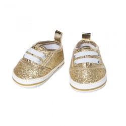 Heless Puppenschuhe Glitzer Sneakers gold 38-45cm Mode