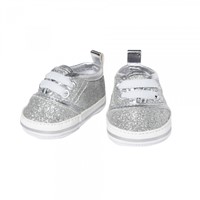 Glitzer Turnschuhe silber 38 45cm