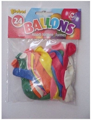 Globos Twisk 24 farbige Partyballons BE24