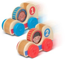 Melissa & Doug GO Tots- Houten racewagens