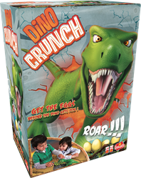 Goliath Dino Crunch - Kinderspiel Actionspiel mit T-Rex und Eiern
