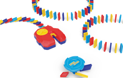 Goliath Domino Express Stunt Spinner Bausteine Konstruktionsspielzeug-2
