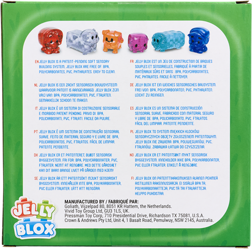 Goliath Bausteine Jelly Blox Farm Friends weiches sensorisches Set