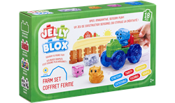 Goliath Bauset Jelly Blox Farm Set weiche Bausteine sensorisches Spielzeug