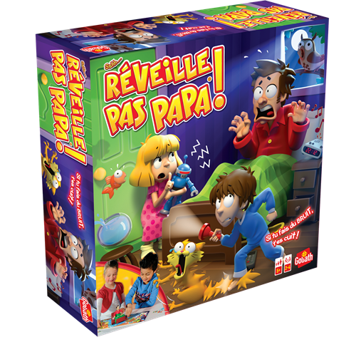 Goliath Brettspiel Sshh Wecke Papa nicht auf - Französisches Familienspiel