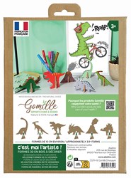 Gomille Dinosaurier Bastelset - MDF Figuren zum Dekorieren
