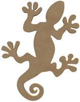 Gomille MDF Bastelfigur Gecko 26 cm Dekoration Spielzeug