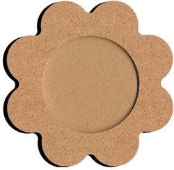 Gomille MDF Bilderrahmen Blume - Kreativer Rahmen Multicolor 16x13 cm
