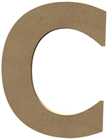 Gomille MDF Buchstabe C 20 cm Bastelmaterial Dekoration