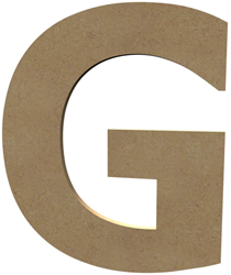 Gomille MDF Buchstabe G 20 cm - kreative Bastelunterlage