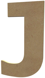 Gomille MDF Buchstabe J 20 cm Bastelmaterial Dekoration Multicolor