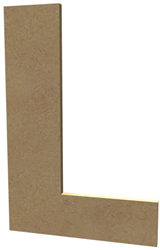 Gomille MDF Buchstabe L 20 cm - kreative Bastelunterlage mehrfarbig
