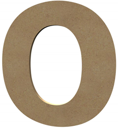 Gomille MDF Buchstabe O - Basteluntergrund 20 cm zum Dekorieren