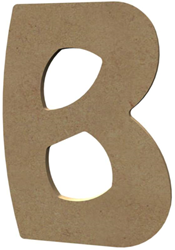 Gomille MDF Buchstabe B Basteluntergrund 15 cm Dekoration Hobby