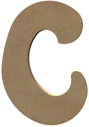 Gomille MDF Buchstabe Bastelmaterial C 15 cm Dekoration