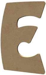 Gomille MDF Buchstabe E 15 cm - kreative Dekorationsbuchstabe