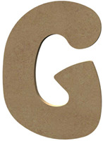 Gomille MDF Buchstabe Bastelmaterial G 15 cm Dekoration