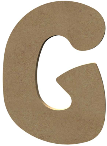 Gomille MDF Buchstabe Bastelmaterial G 15 cm Dekoration