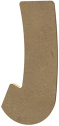Gomille MDF Buchstabe Bastelmaterial J 15 cm Dekoration Hobby