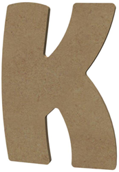Gomille MDF Buchstabe K Basteluntergrund 15 cm Dekoration Spielzeug