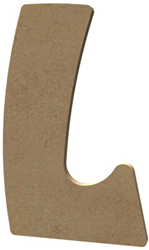 Gomille MDF Buchstabe L Basteluntergrund 15 cm Dekoration Hobby